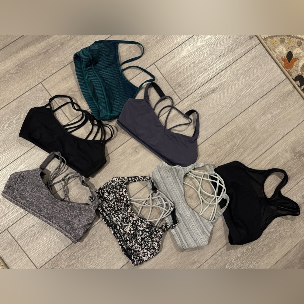 Lululemon - assorted sports bras - 7 total, size 6-8